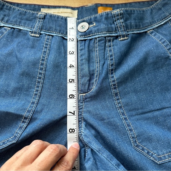 Pilcro and the Letterpress Pilcro Wide Leg Chambray Jeans, NWOT Size 6 - Picture 8 of 10